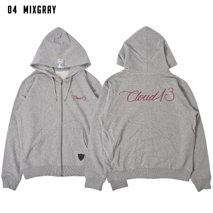 メンズ ジップパーカー パーカー ストリート系 スケート バンド 無地 ワンポイント プリント cloud13
