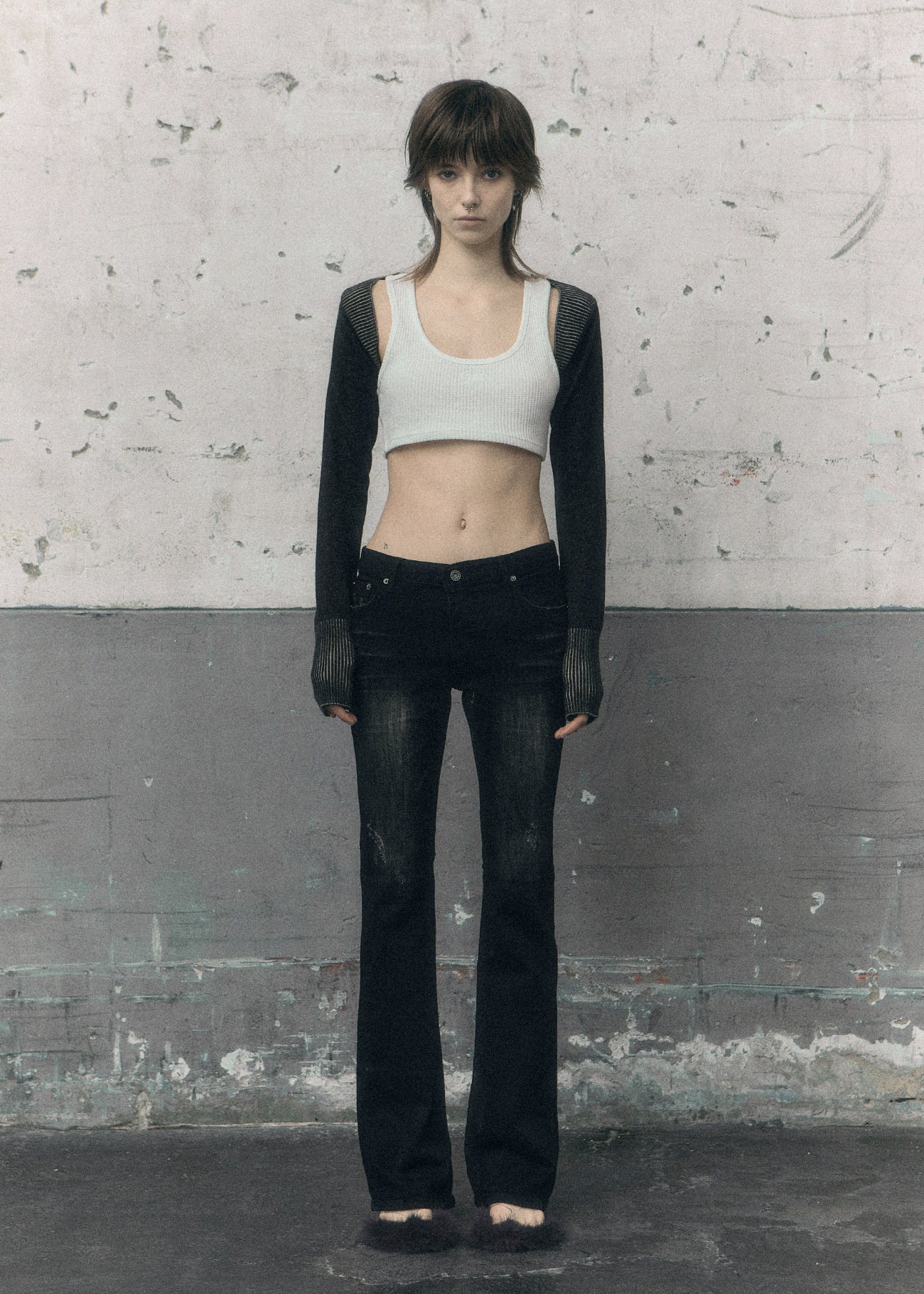 bohemian seoul 24SS MIXED BOLERO CARDIGAN