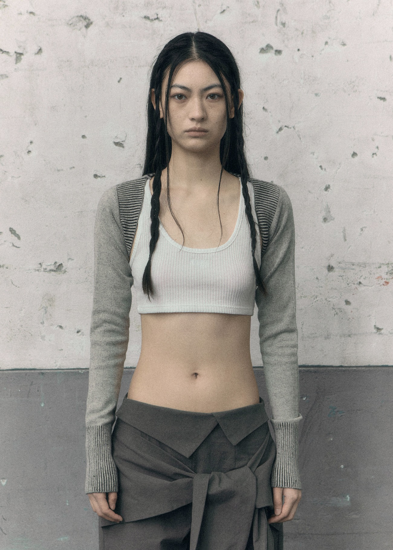 bohemian seoul 24SS MIXED BOLERO CARDIGAN