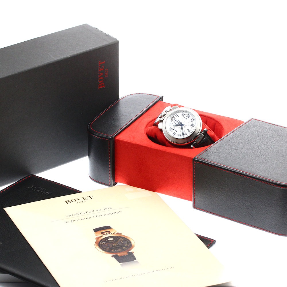ボヴェ BOVET SP0002-MA スポーツスター クロノグラフ デイト 自動巻き メンズ 箱・保証書付き_897090【中古】 ボヴェ BOVET SP0002-MA スポーツスター クロノグラフ デイト 自動巻き メンズ 箱・保証書付き_897090【中古】