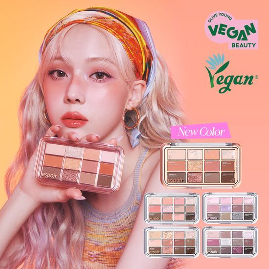 [25SS/New color 追加](25年1月発売)(+ブラシ 贈呈) アイコア パレット, 7 color, 9g #Honey Oat Latte #Pink Oat Latte