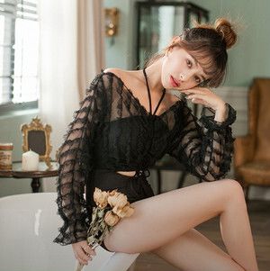 レディース ルームウェア インナー レオタード コスチューム パッド付 リブ ジャズダンス リラックスウェア ゆったり ファッション ダンス セクシー レース エキゾチック シースルー 大人可愛い