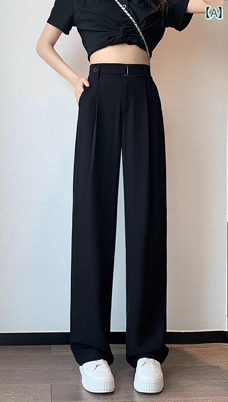 スラックス レディース 夏 薄手 ロングパンツ ストレート タック 後ろゴム ポケット ハイウエスト 涼しい 体型カバー 通気 ソフト しわにりにくい おしゃれ 黒 グレー 大きめサイズ スラックス レディース 夏 薄手 ロングパンツ ストレート タック 後ろゴム ポケット ハイウエスト 涼しい 体型カバー 通気 ソフト しわにりにくい おしゃれ 黒 グレー 大きめサイズ