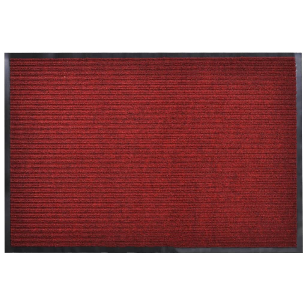 玄関マット 90x120cm レッド PVC製