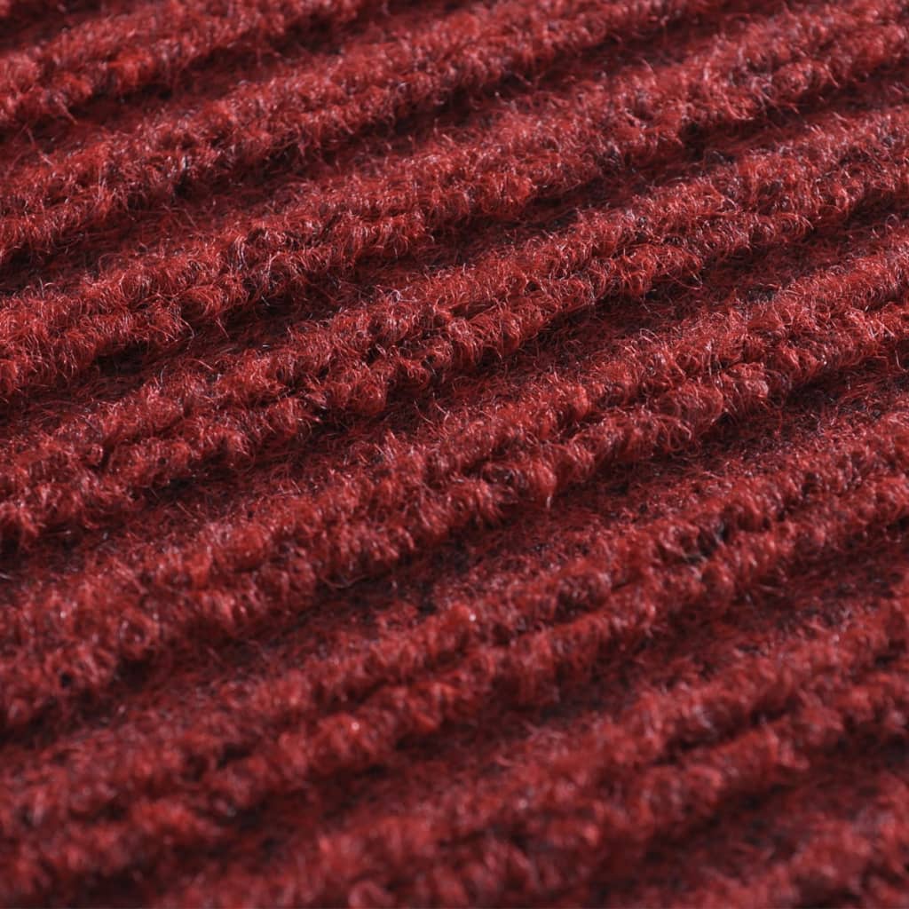 玄関マット 90x120cm レッド PVC製