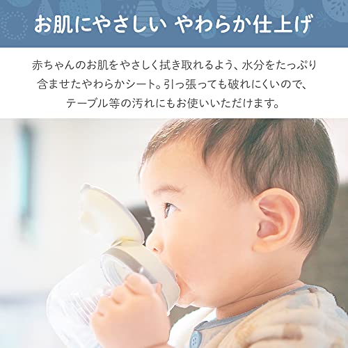 【手口ふき まとめ買い】アイリスプラザ 日本製 水分たっぷり99% 保湿成分配合 80枚36個(2880枚) やわらか ウェットティッシュ おしりふき