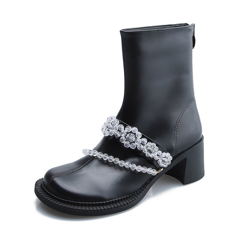 おしゃれ お洒落 人気 安い お得 レディース ショートブーツ 6cmヒール チャンキーヒール 太ヒール バックジップ 牛革 ビジュー 歩きやすい きれいめ 韓国 カジュアル 可愛い おしゃれ お洒落 人気 安い お得 レディース ショートブーツ 6cmヒール チャンキーヒール 太ヒール バックジップ 牛革 ビジュー 歩きやすい きれいめ 韓国 カジュアル 可愛い