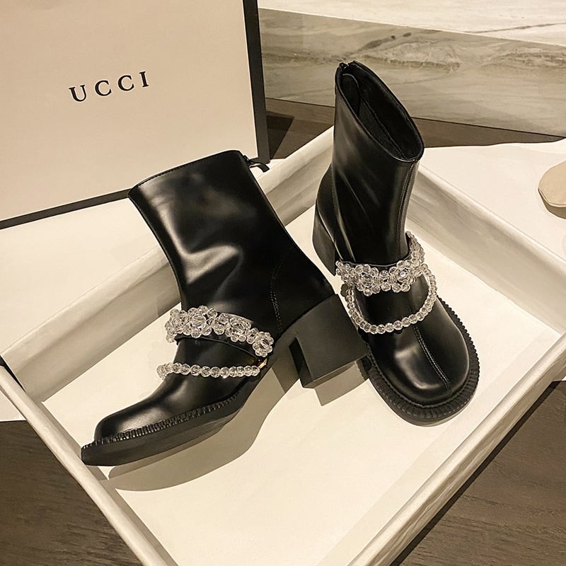 おしゃれ お洒落 人気 安い お得 レディース ショートブーツ 6cmヒール チャンキーヒール 太ヒール バックジップ 牛革 ビジュー 歩きやすい きれいめ 韓国 カジュアル 可愛い おしゃれ お洒落 人気 安い お得 レディース ショートブーツ 6cmヒール チャンキーヒール 太ヒール バックジップ 牛革 ビジュー 歩きやすい きれいめ 韓国 カジュアル 可愛い