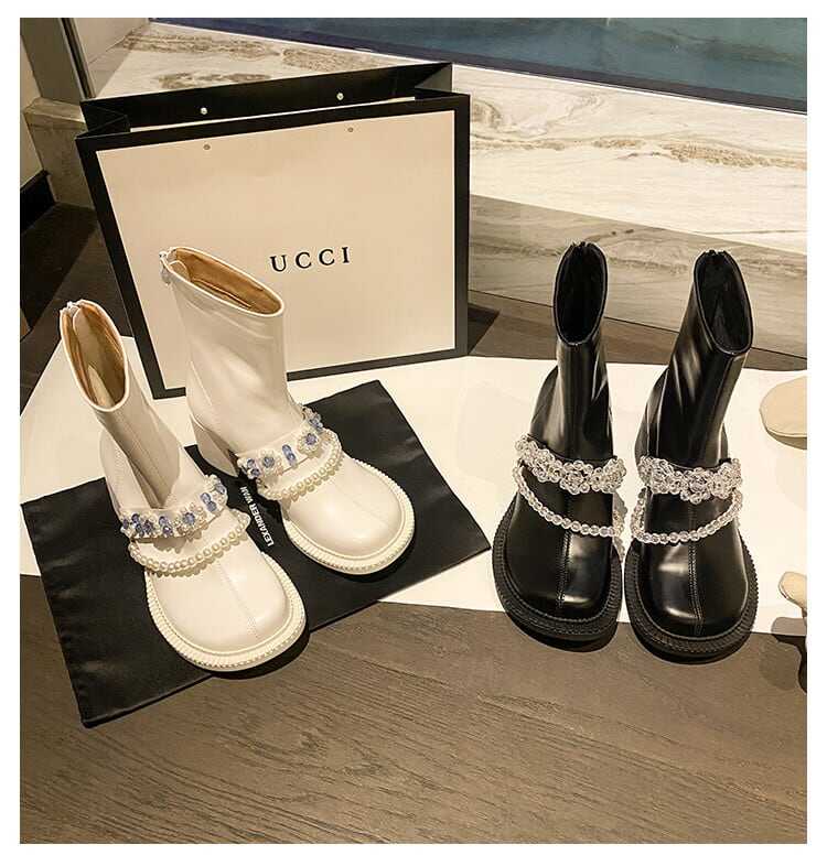 おしゃれ お洒落 人気 安い お得 レディース ショートブーツ 6cmヒール チャンキーヒール 太ヒール バックジップ 牛革 ビジュー 歩きやすい きれいめ 韓国 カジュアル 可愛い おしゃれ お洒落 人気 安い お得 レディース ショートブーツ 6cmヒール チャンキーヒール 太ヒール バックジップ 牛革 ビジュー 歩きやすい きれいめ 韓国 カジュアル 可愛い