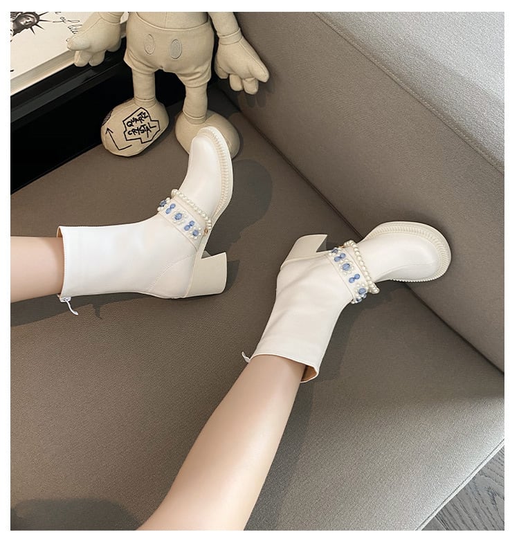 おしゃれ お洒落 人気 安い お得 レディース ショートブーツ 6cmヒール チャンキーヒール 太ヒール バックジップ 牛革 ビジュー 歩きやすい きれいめ 韓国 カジュアル 可愛い おしゃれ お洒落 人気 安い お得 レディース ショートブーツ 6cmヒール チャンキーヒール 太ヒール バックジップ 牛革 ビジュー 歩きやすい きれいめ 韓国 カジュアル 可愛い