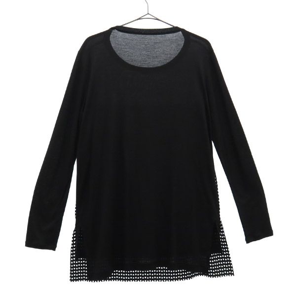 ベータ 総柄 長袖 Tシャツ 9 ブラック β レディース ベータ 総柄 長袖 Tシャツ 9 ブラック β レディース