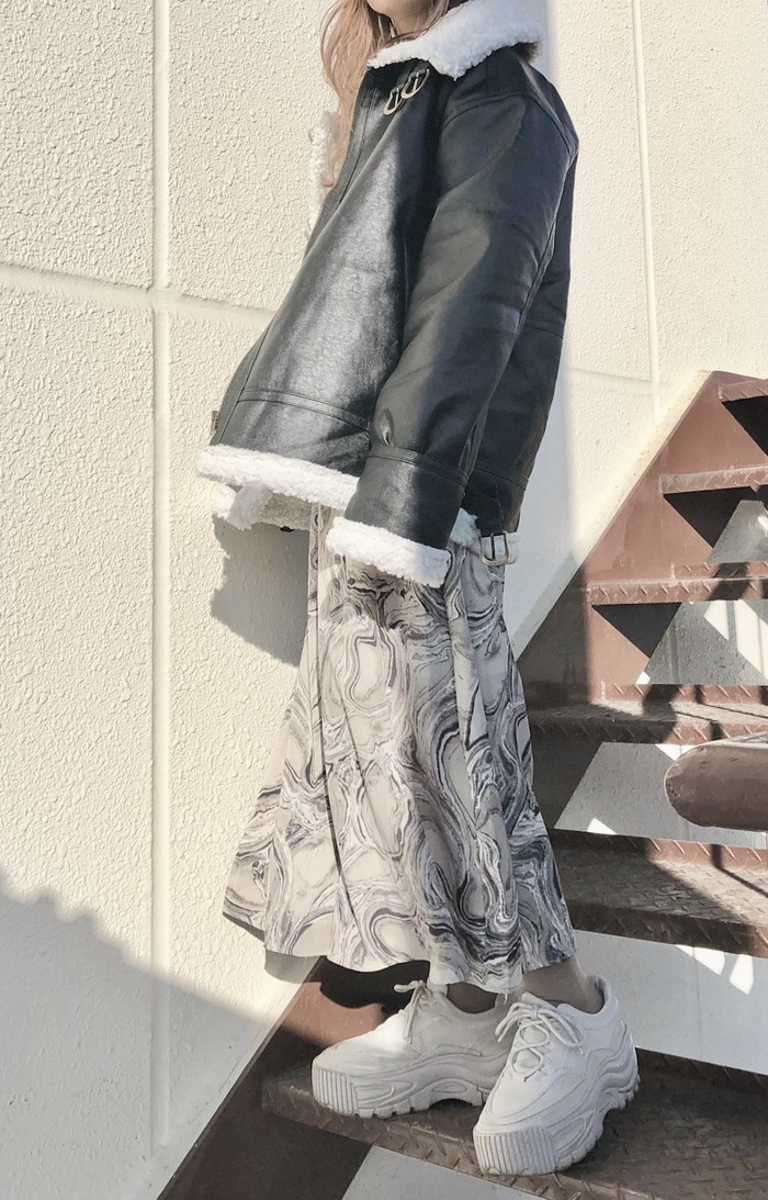 A.D.G レディース ワンピース マーブルフレアロングワンピース(グレー) A.D.G レディース ワンピース マーブルフレアロングワンピース(グレー)