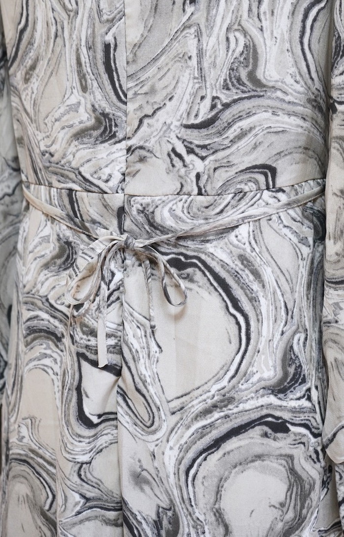 A.D.G レディース ワンピース マーブルフレアロングワンピース(グレー) A.D.G レディース ワンピース マーブルフレアロングワンピース(グレー)