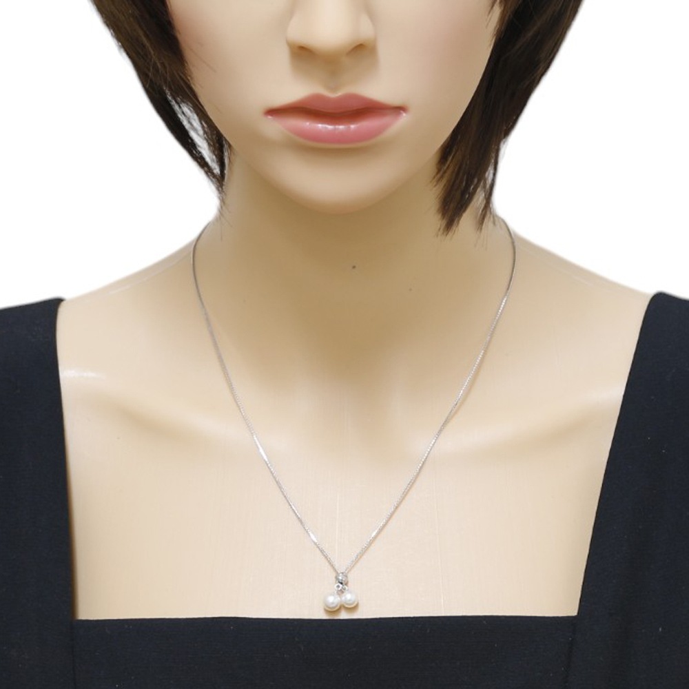 TASAKI タサキ Pt850 パール ダイヤモンド ネックレス プラチナ タサキ TASAKI PT850 プラチナ パール ネックレス レディース 3543