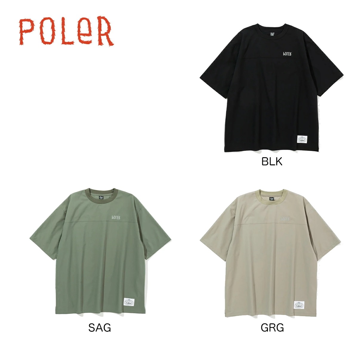 Tシャツ RELOP 2 DRY TEE ドライTシャツ 半袖トップス 吸湿 速乾 ストレッチ ドライタッチ スポーツ ビーチ アウトドア ブラック グレージュ セージ ロゴ 無地 シンプル