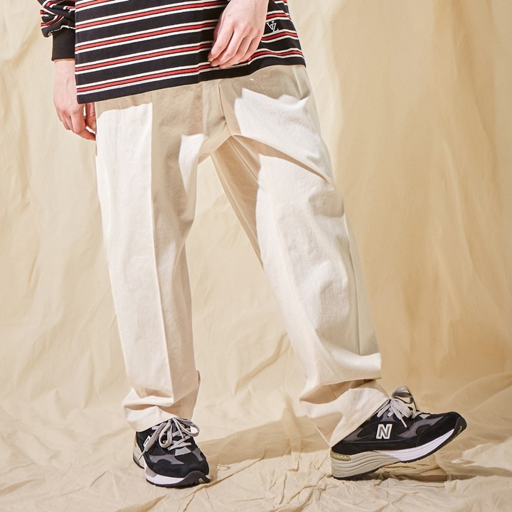 Wide Tapered Wrinkle Free Chino Pantテーパードチノパンツ mdprevattcaulkingandwaterproofing.com