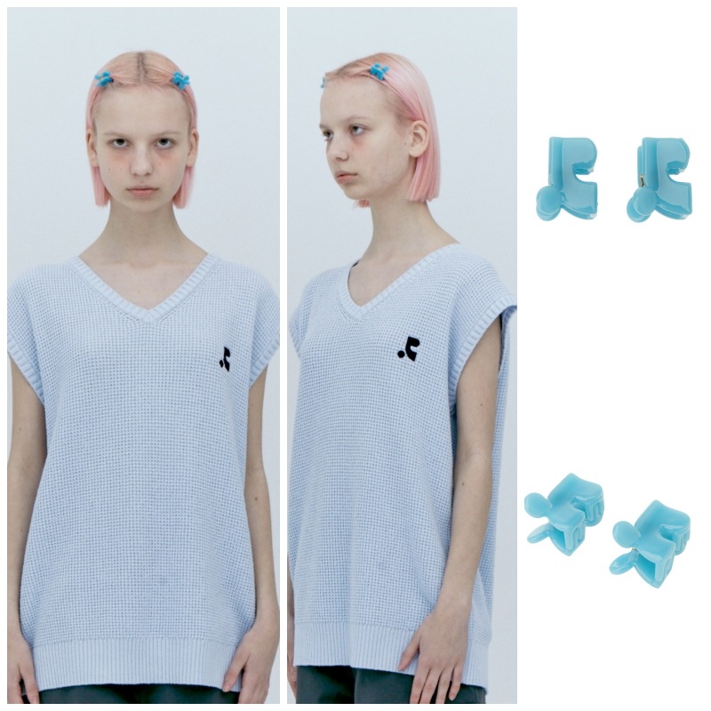 【REST & RECREATION】 LOGO HAIR CLIP(S) : 4COLORS 【REST & RECREATION】 LOGO HAIR CLIP(S) : 4COLORS