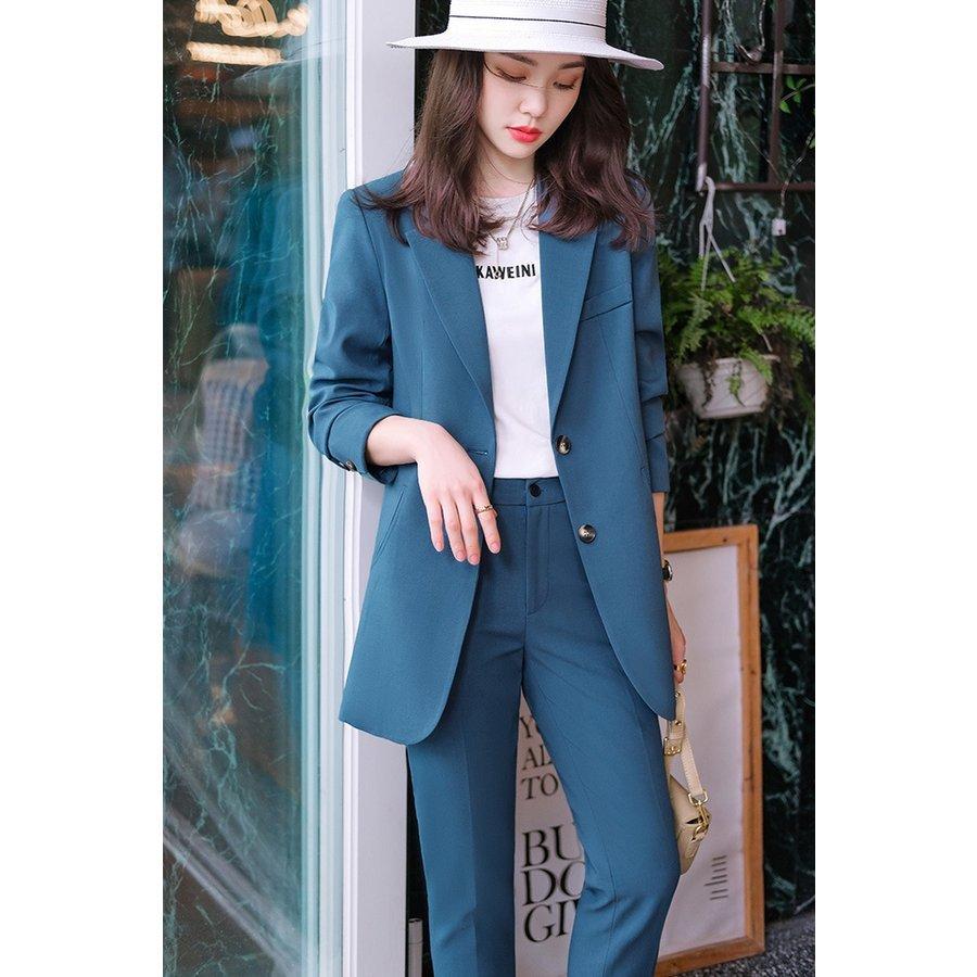 レディース 事務服 オシャレ カジュアル スーツセット パンツセット 着痩せ ロングパンツ 代30代40代 セットアップ ビジネススーツ スーツジャケット レディース 事務服 オシャレ カジュアル スーツセット パンツセット 着痩せ ロングパンツ 代30代40代 セットアップ ビジネススーツ スーツジャケット