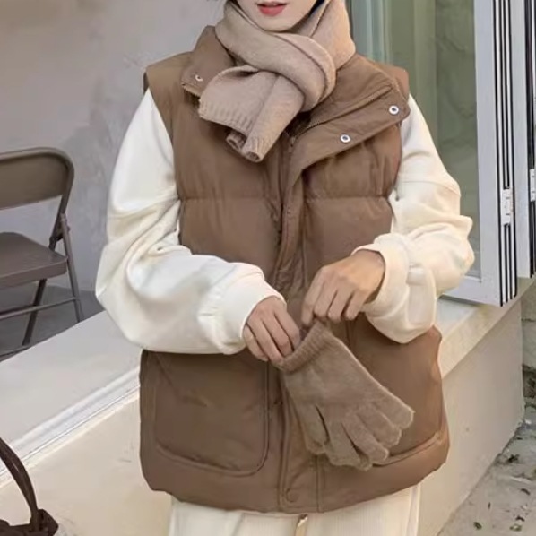 ダウンベスト レディース ジャケット ベスト ダウン アウター 上着 羽織 前開き ダウンジャケット 袖なし ノースリーブ スタンドカラー もこもこ ふわふわ ふっくら ファスナー ポケット かわいい ダウンベスト レディース ジャケット ベスト ダウン アウター 上着 羽織 前開き ダウンジャケット 袖なし ノースリーブ スタンドカラー もこもこ ふわふわ ふっくら ファスナー ポケット かわいい