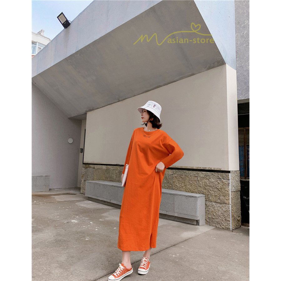 ワンピース 長袖 物 レディース Tシャツワンピース ロングTシャツ 長袖