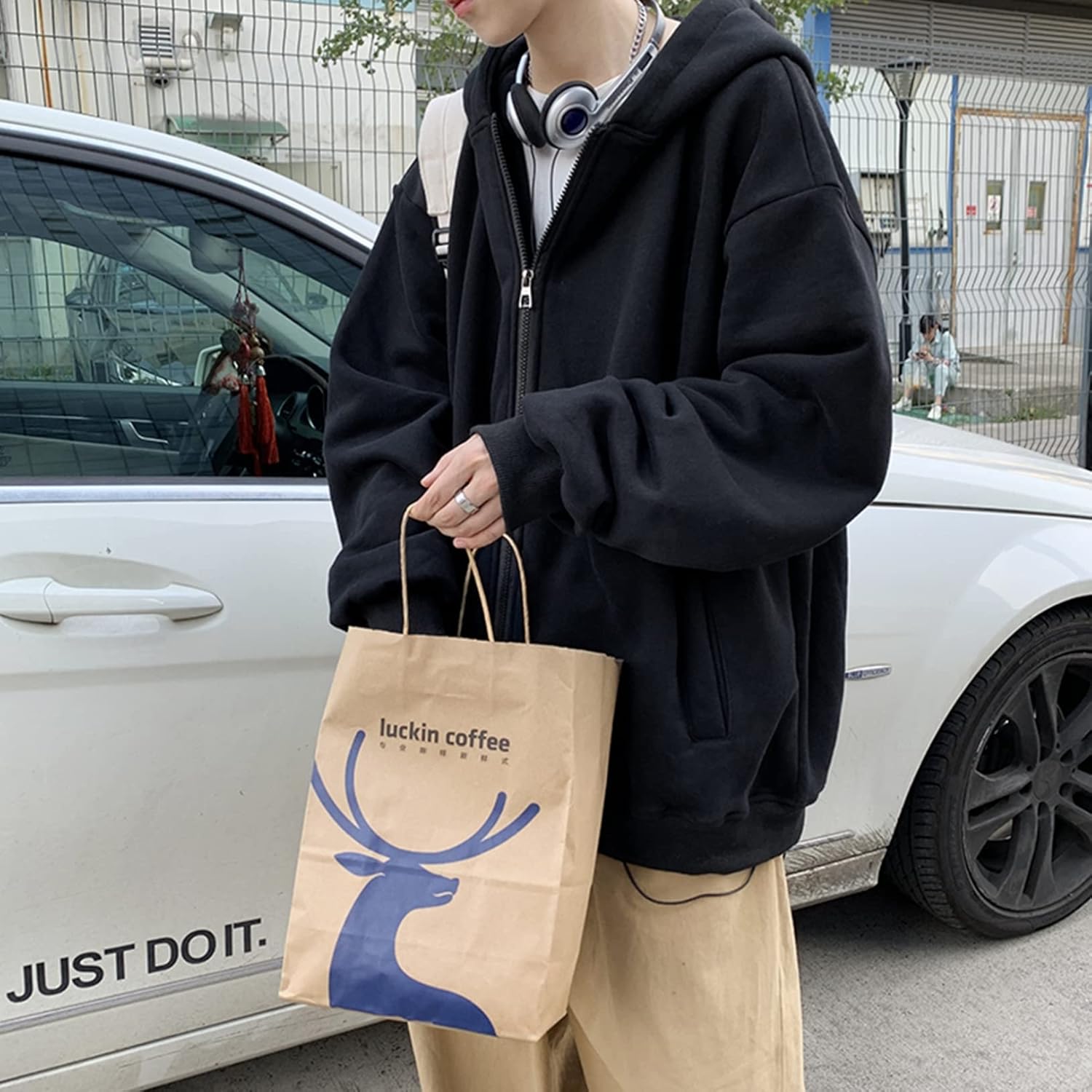 春秋服 フルジップパーカー 無地 メンズパーカー ジップアップ ファスナー付き 前開き 大きいサイズ5XL スウエット フーディ 長袖 パーカープルオーバー フード トレーナー ポケット ブ