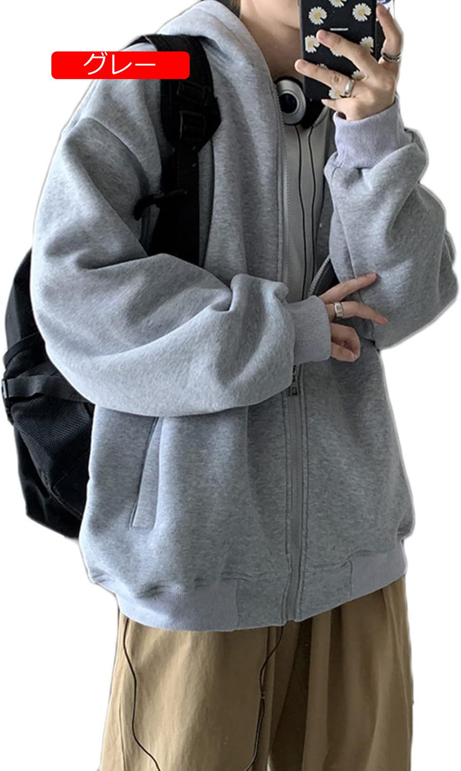 春秋服 フルジップパーカー 無地 メンズパーカー ジップアップ ファスナー付き 前開き 大きいサイズ5XL スウエット フーディ 長袖 パーカープルオーバー フード トレーナー ポケット ブ