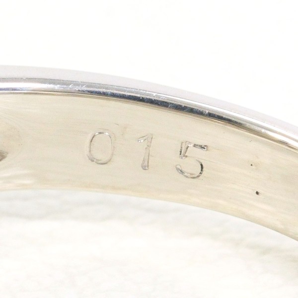 PT900 プラチナ リング 10号 パール(真珠) 約9mm ダイヤ 0.15 ジュエリー 中古 PT900 プラチナ リング 10号 パール(真珠) 約9mm ダイヤ 0.15 ジュエリー 中古