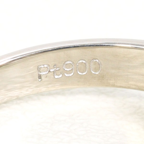 PT900 プラチナ リング 10号 パール(真珠) 約9mm ダイヤ 0.15 ジュエリー 中古 PT900 プラチナ リング 10号 パール(真珠) 約9mm ダイヤ 0.15 ジュエリー 中古