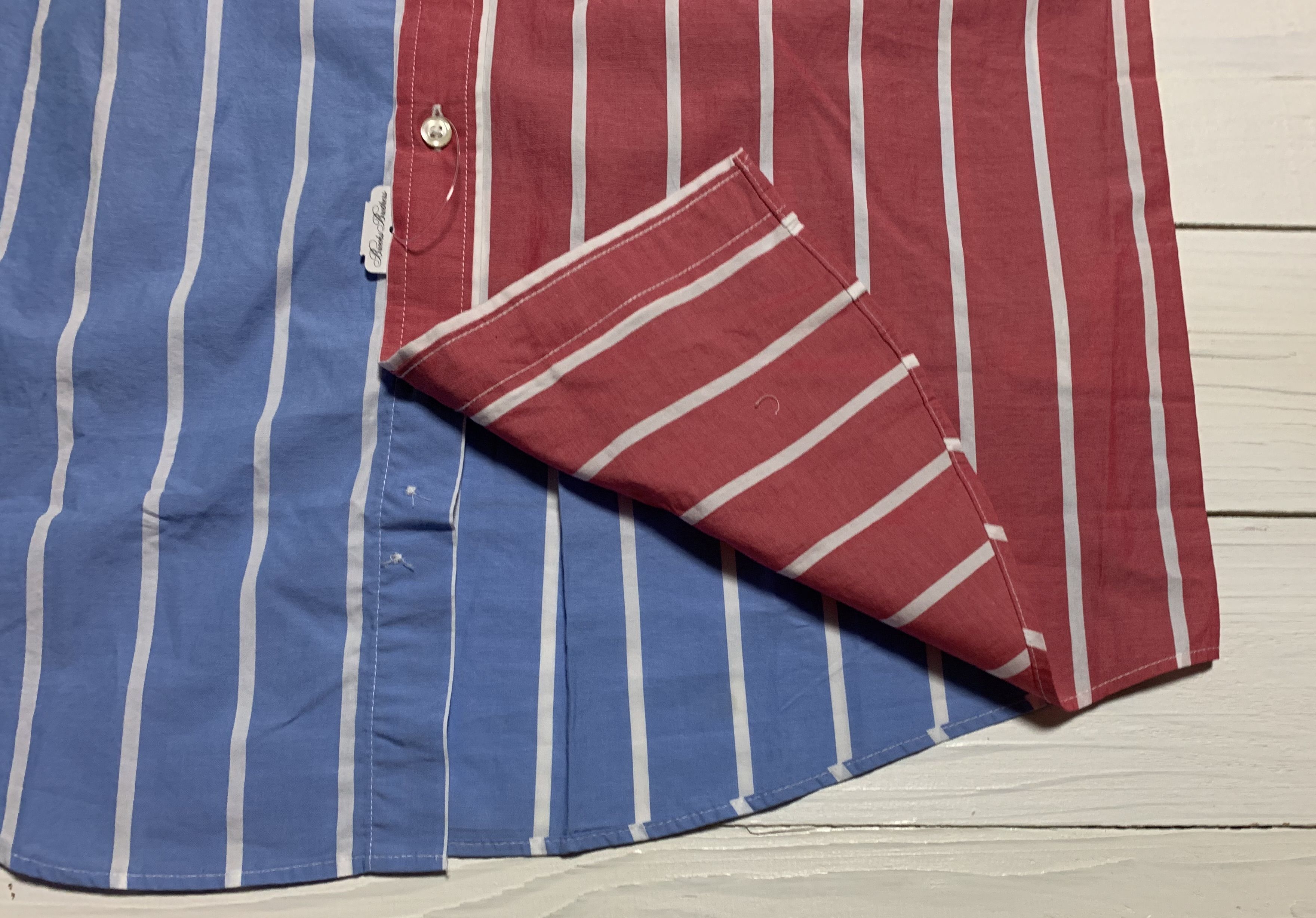長袖 ボタンダウンシャツ ストライプ クレージー メンズ Brooks Brothers BB2-070