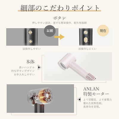ANLAN♡ 【美人百花掲載】マルチドライヤー ドライヤー Qoo10] ANLAN 【美人百花で速乾ドライヤー部門1位】速乾 : 美容