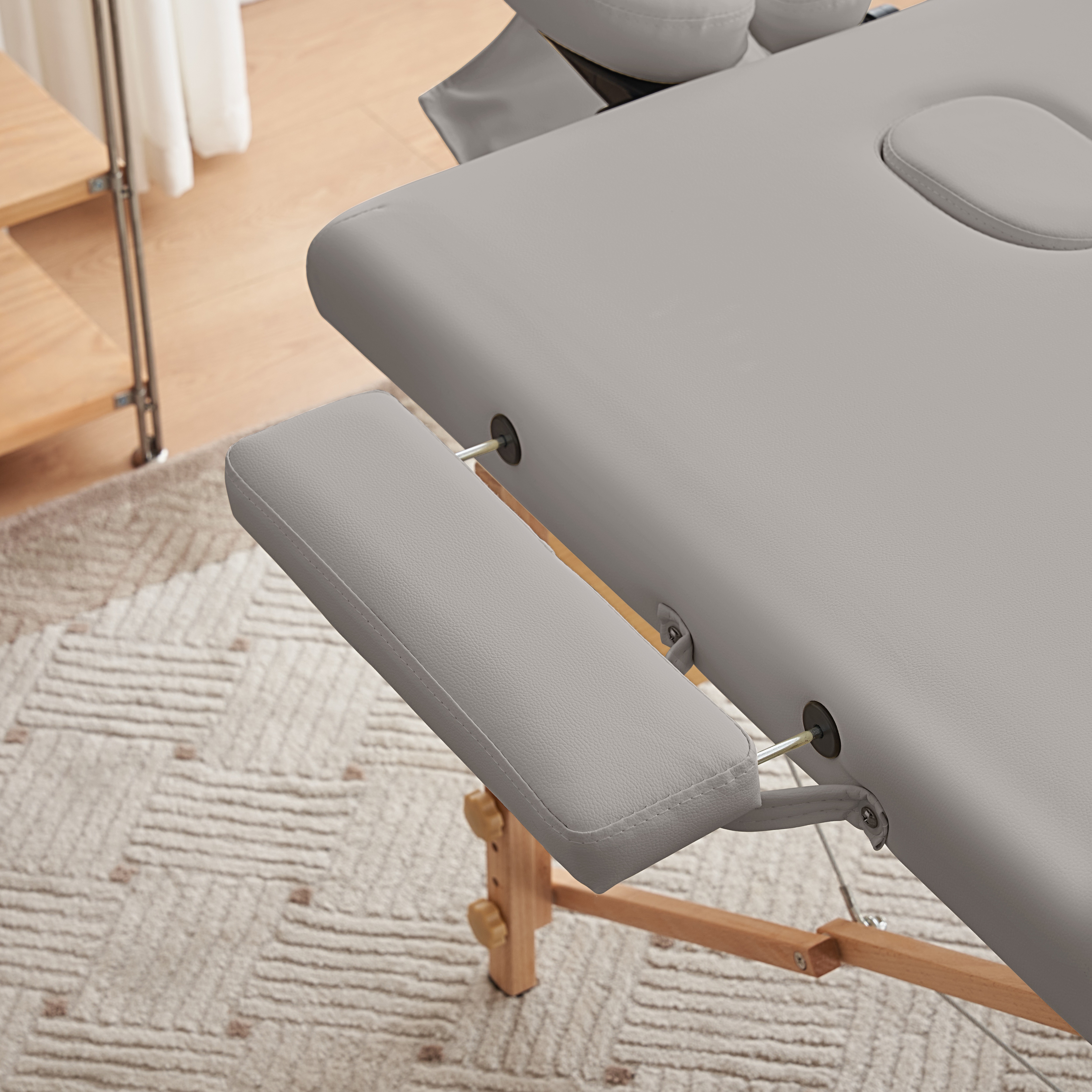 アイボリーマッサージベッド 折りたたみ コンパクト超軽量エステベッドマッサージ台 アイボリーマッサージベッド 折りたたみ コンパクト超軽量エステベッド