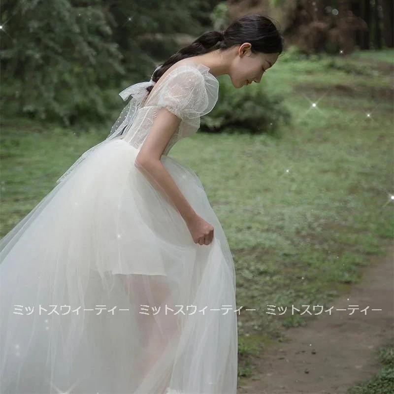 ウエディングドレスaラインドレス結婚式チュール二次会花嫁白大きいサイズ海外挙式パー ウエディングドレスaラインドレス結婚式チュール二次会花嫁白大きいサイズ海外挙式パー