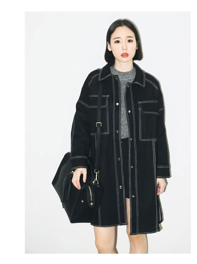レディース服 女性 アウター コート オーバー 秋服 お洒落 ファッション 韓国風 ロング丈 厚手 黒 秋服 オーバーサイズ ポケット 原宿風 カジュアル シンプル レディース服 女性 アウター コート オーバー 秋服 お洒落 ファッション 韓国風 ロング丈 厚手 黒 秋服 オーバーサイズ ポケット 原宿風 カジュアル シンプル