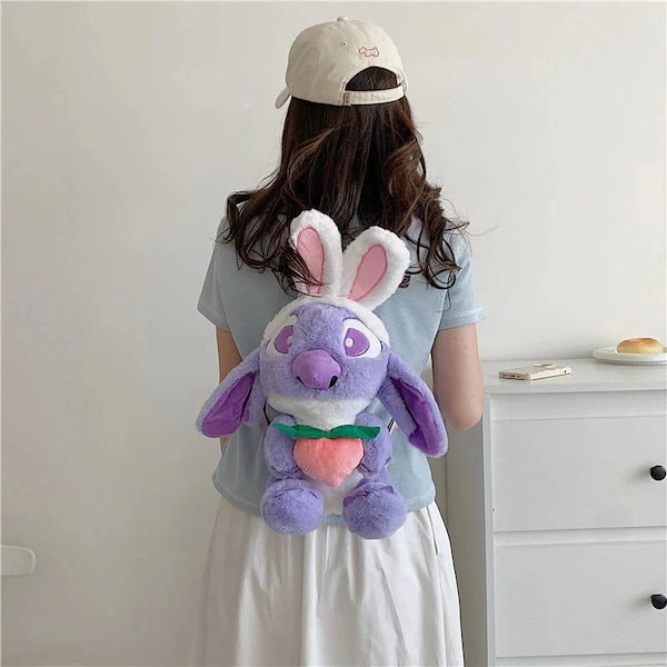 スティッチぬいぐるみリュックと耳付きカチューシャセット スティッチぬいぐるみリュックと耳付きカチューシャセット