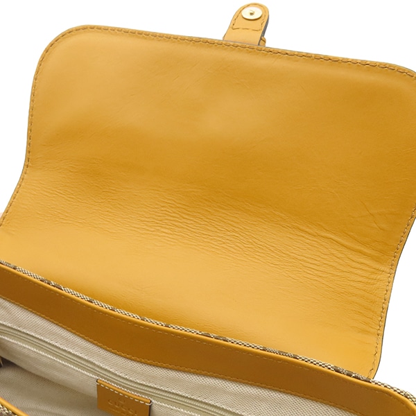 希少カラーGUCCI グッチ アクセサリーポーチ オールレザー イエロー 黄色 希少カラー GUCCI オールレザー イエロー アクセサリーポーチ