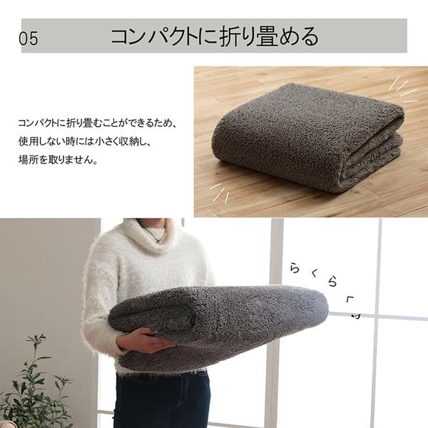 ラグ 正方形 ミックスパイル 洗える オーバーロック ブラウン 約2畳 約185x185cm