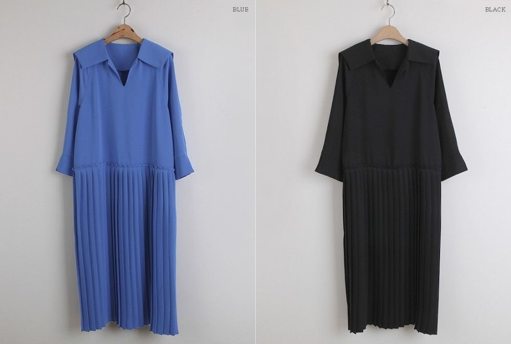 ワンピース 膝下 ロング l マキシ マキシ丈 袖あり 長袖 Vネック 襟付き プリーツ シフォン 切り替えデザイン ハイウエスト 大人可愛い シンプ ワンピース 膝下 ロング ロング丈 l マキシ丈 袖あり 長袖 Vネック 襟