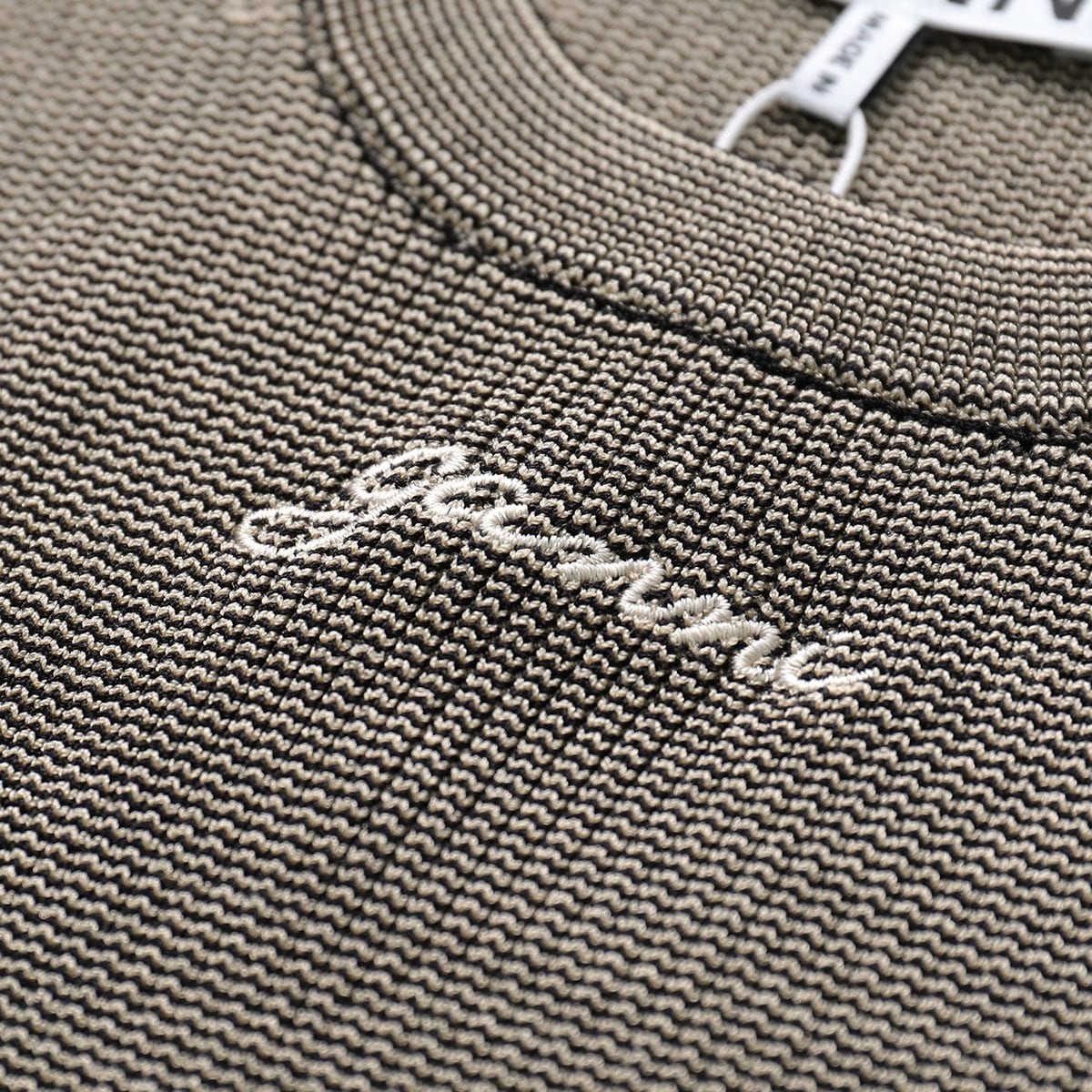 GANNI ガニー タンクトップ Melange Knit Sleeveless Top K2195 2565 レディース ニット ノースリーブ ロゴ刺繍 88