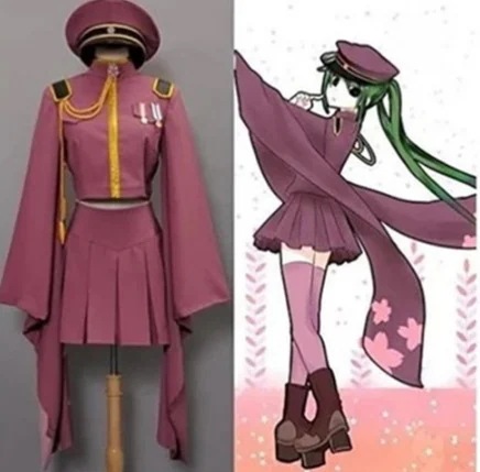 コスプレ 女装 アニメ ボーカロイド 千本桜 初音ミク Miku 軍服 衣装フルセット コスプレ 女装 アニメ ボーカロイド 千本桜 初音ミク Miku 軍服 衣装フルセット