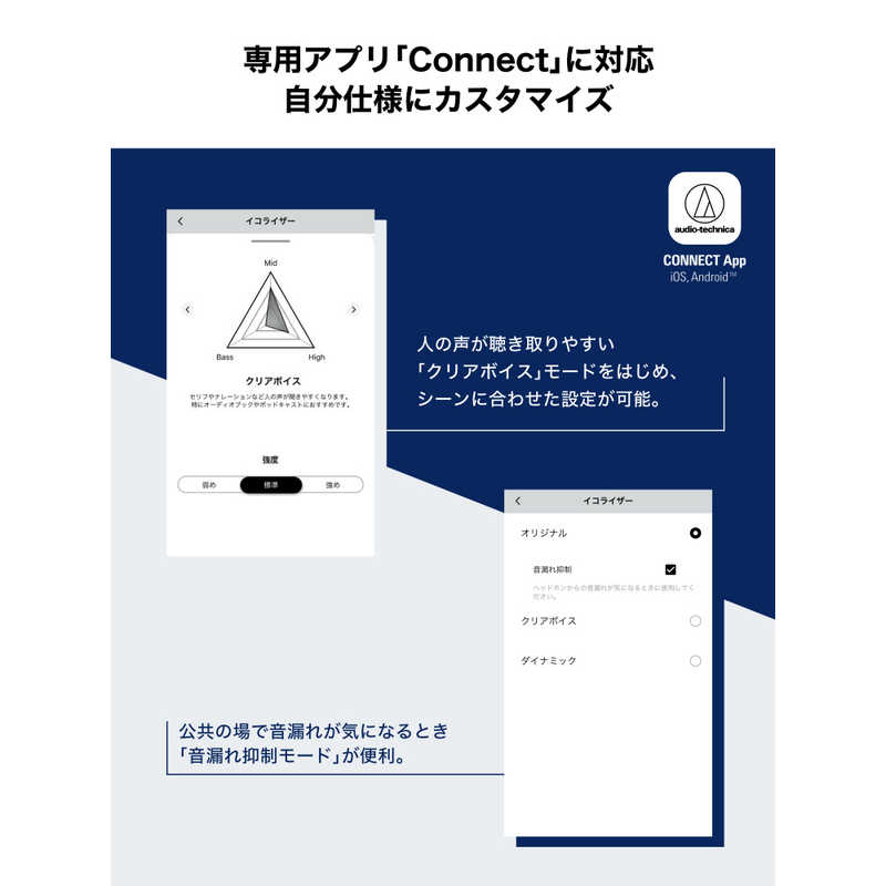 オーディオテクニカ ワイヤレス軟骨伝導ヘッドホン ブラック ATH-CC500BT2 BK オーディオテクニカ ワイヤレス軟骨伝導ヘッドホン ブラック ATH-CC500BT2 BK