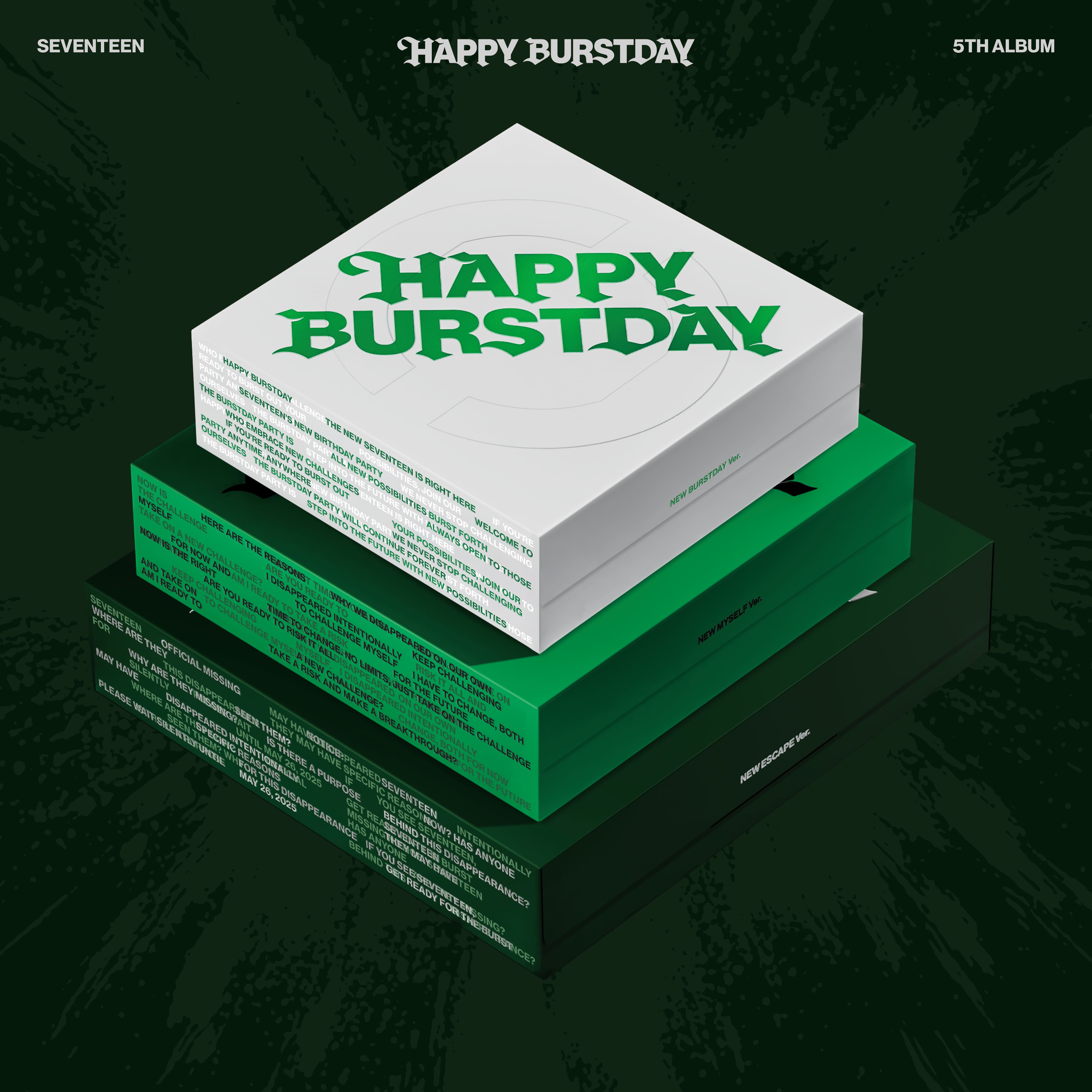 【online特典 / 3種セット】 SEVENTEEN HAPPY BURSTDAY 5thフルアルバム 【公式 WEVERSE LUCKY DRAW】 【online特典 / 3種セット】 SEVENTEEN HAPPY BURSTDAY 5thフルアルバム 【公式 WEVERSE LUCKY DRAW】