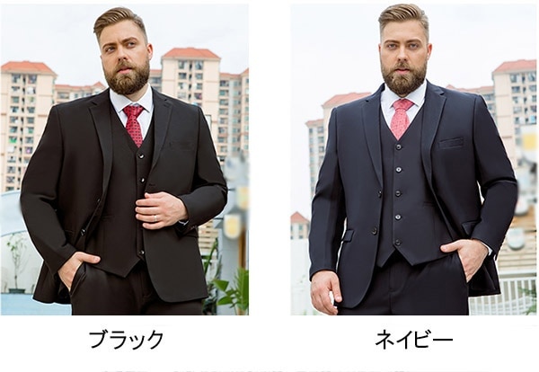 スーツ メンズ ビジネススーツ フォーマルスーツ パーティー 花婿スーツ 結婚式 卒業式 入学式 入社式 面接 suit リクルートスーツ 2つボタン ブラック ネイビー セットアップ 大きいサイズ