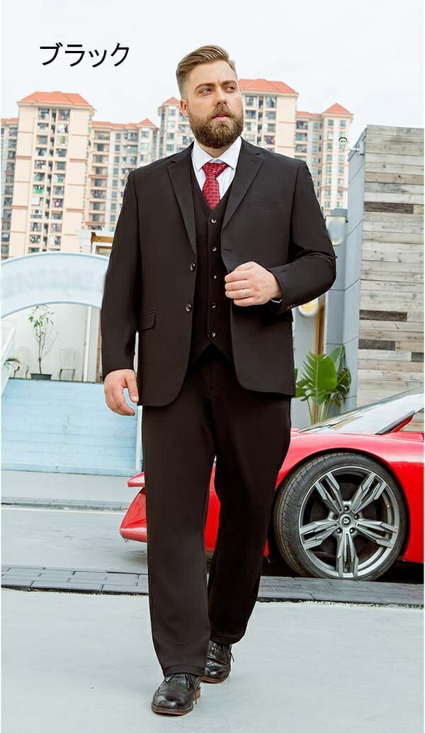 スーツ メンズ ビジネススーツ フォーマルスーツ パーティー 花婿スーツ 結婚式 卒業式 入学式 入社式 面接 suit リクルートスーツ 2つボタン ブラック ネイビー セットアップ 大きいサイズ