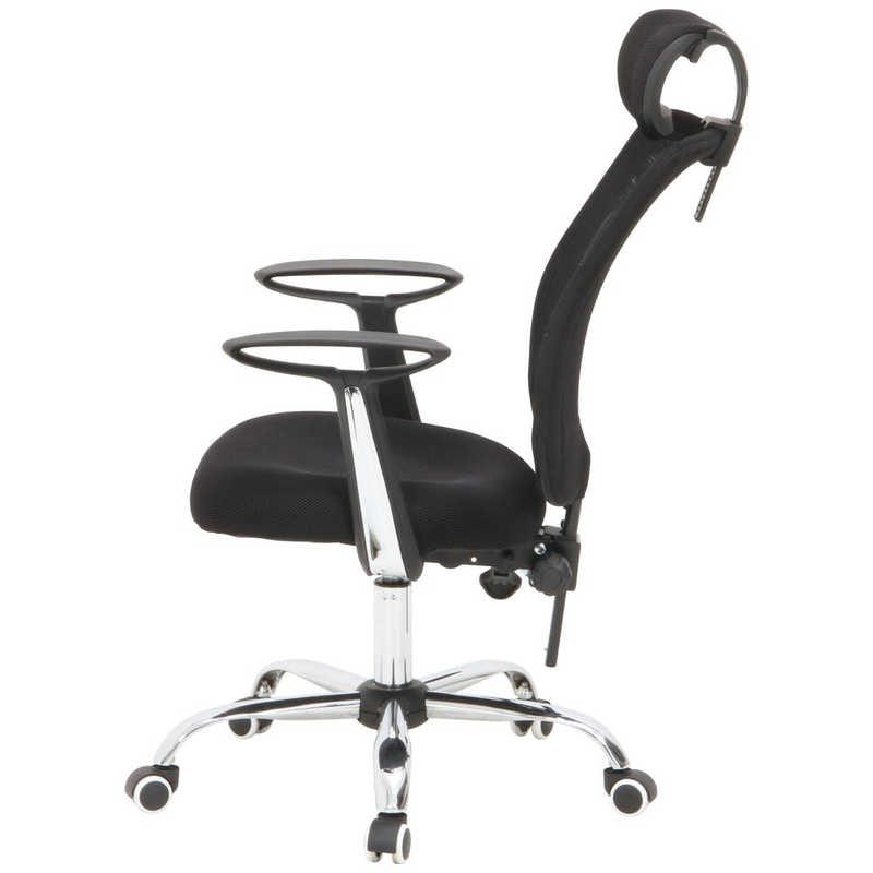 不二貿易 オフィスチェアー ヘッド付 アンテロープ BK 50095 不二貿易 オフィスチェアー ヘッド付 アンテロープ BK 50095