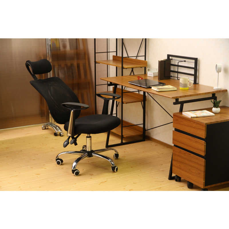 不二貿易 オフィスチェアー ヘッド付 アンテロープ BK 50095 不二貿易 オフィスチェアー ヘッド付 アンテロープ BK 50095