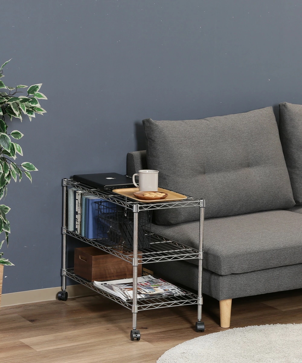 メタル TVラック 3段 幅75cm MTV-3CR 組立式 不二貿易