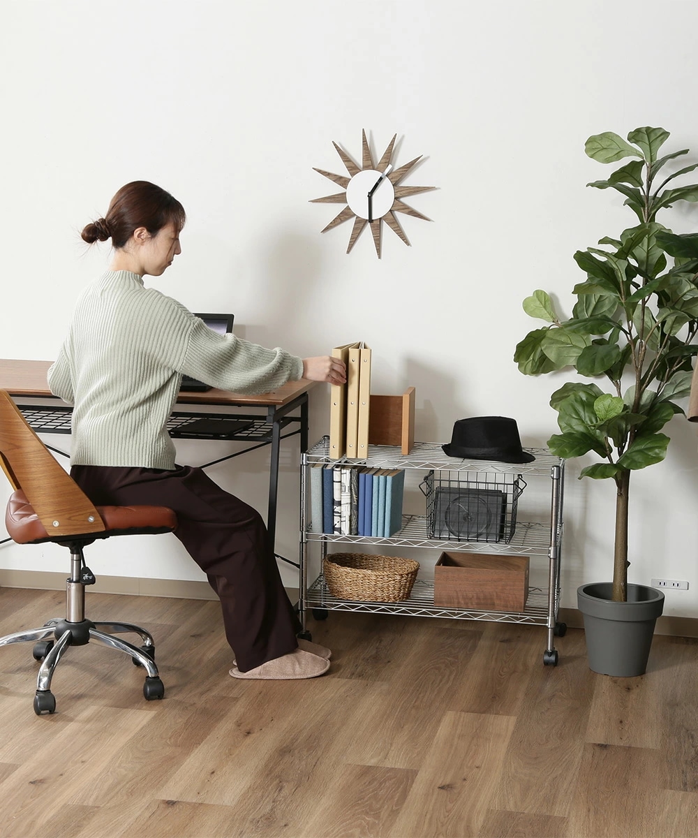 メタル TVラック 3段 幅75cm MTV-3CR 組立式 不二貿易