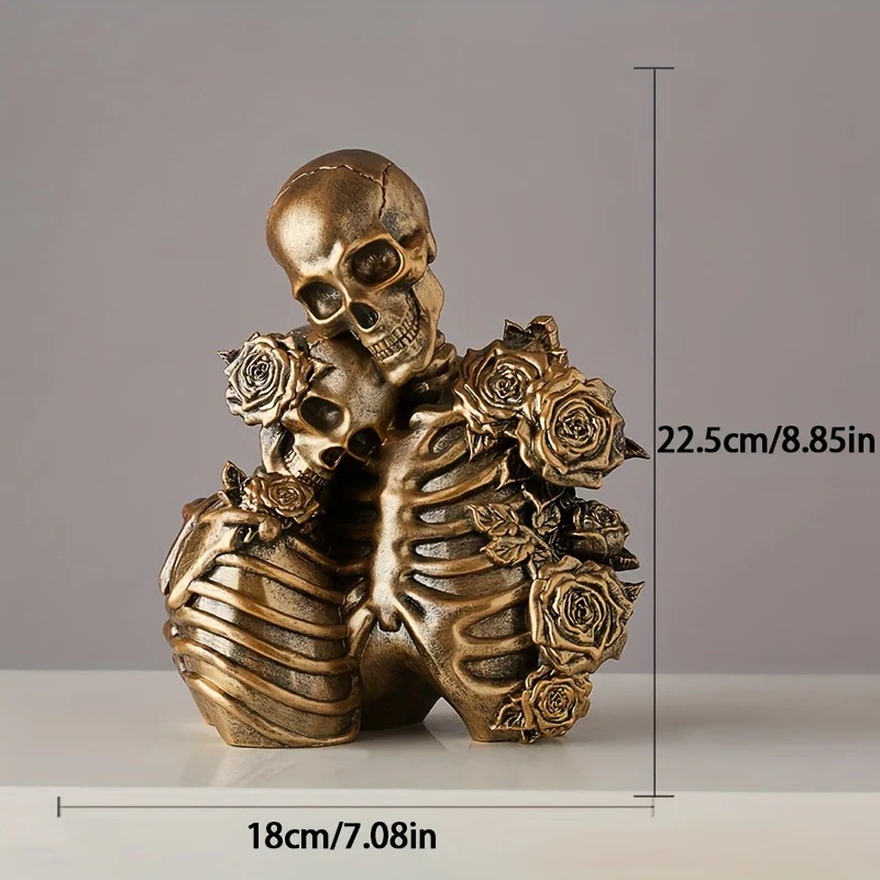 ローズスカルカップルオブジェ 置物 骸骨 ハロウィン ハロウィーン インテリア 装飾 デコレーション ガイコツ スプーキー オブジェ ハグ キス 卓上 フィギュア パンク ロック ローズスカルカップルオブジェ 置物 骸骨 ハロウィン ハロウィーン インテリア 装飾 デコレーション ガイコツ スプーキー オブジェ ハグ キス 卓上 フィギュア パンク ロック