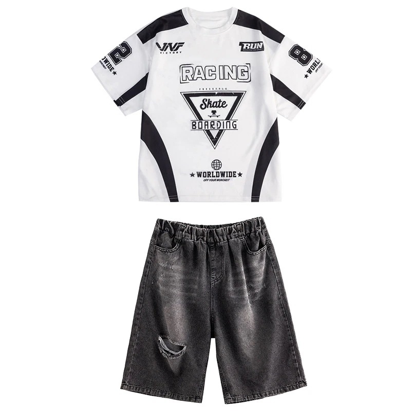 子供用ストリートダンススーツ男の子ヒップホップジャズダンスパフォーマンス衣装新入生個性男の子練習