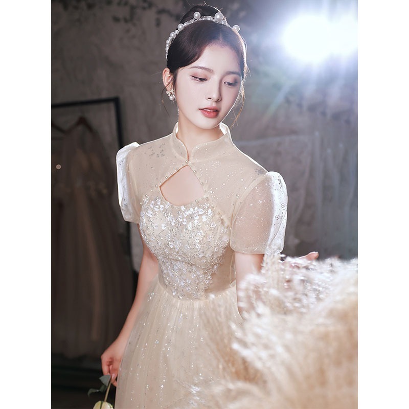 パーティードレスレディースAラインワンピース五分袖二次会ドレス披露宴演奏会クリスマス